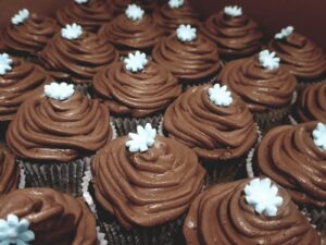 Chocolates Cupcakes in Bakkery