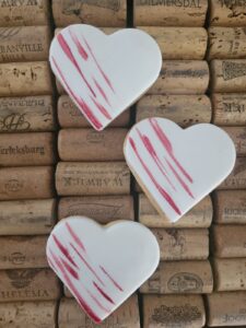 Valentines Heart Cookies in Bakkery