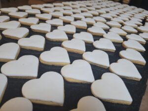 White Heart Cookies